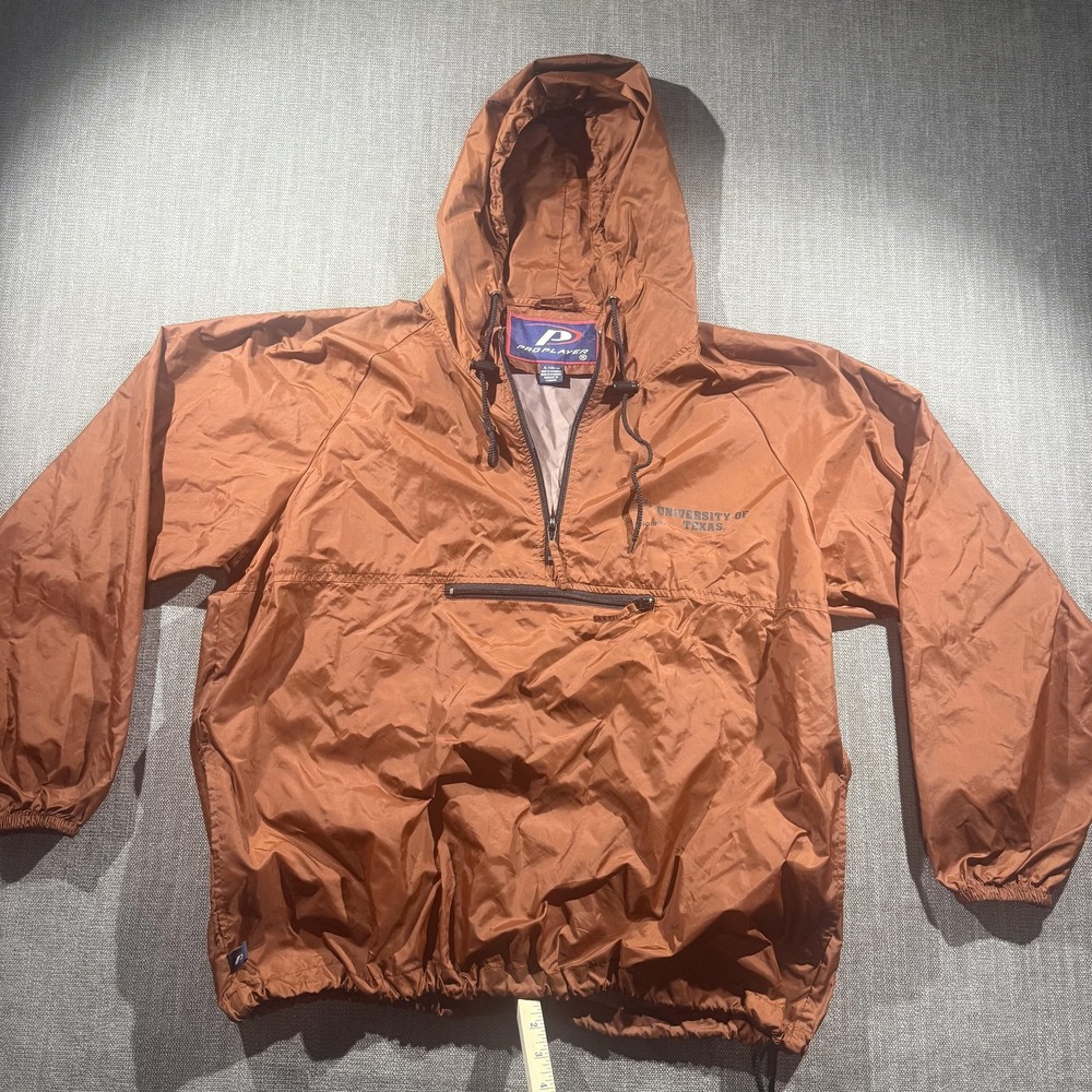 Vintage Texas Longhorns Jacket Mens XL NCAA Football Pro Player Pullover Hooded